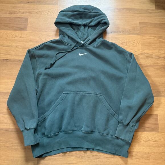 Nike Tops - Women's Nike Sportswear Dark Green Phoenix Oversized Pullover Hoodie Sz Medium